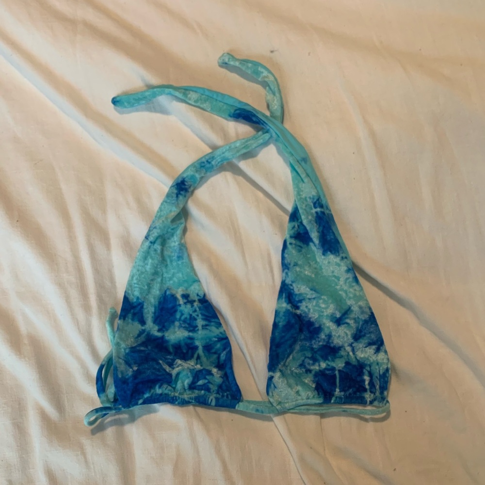 Frankie’s Bikinis Velvet Halter Top